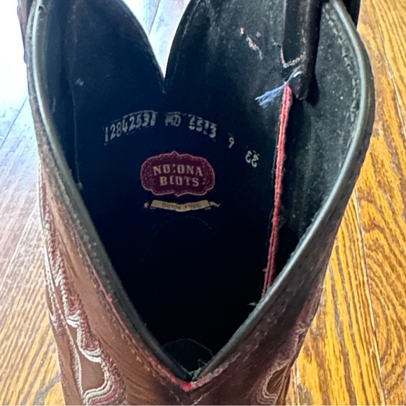 NOCONA Men’s Black Cherry Full Quill Ostrich Boots - Picture 6 of 7